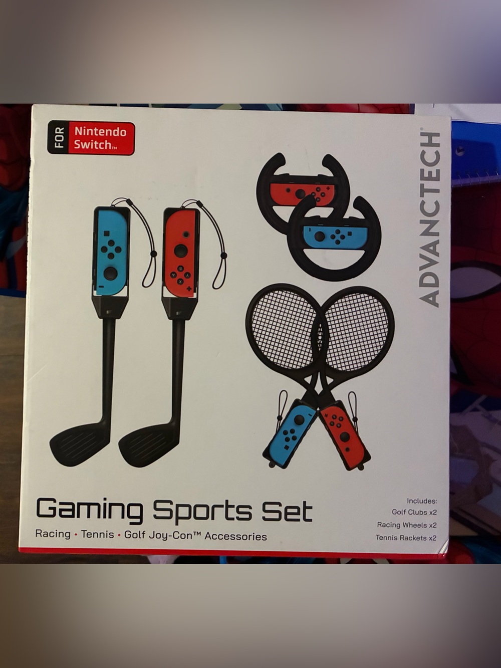 Gaming Sports Set for Nintendo Switch - Red & Blue